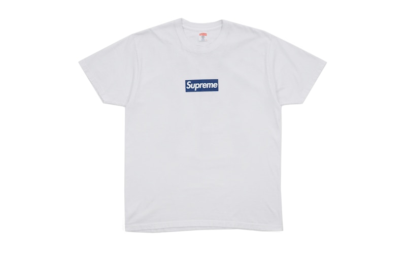 Buy Supreme New York Yankees Box Logo Baju-T Putih