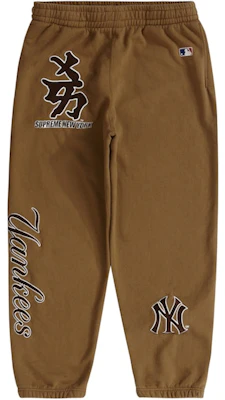 Supreme New York Yankees Kanji Sweatpant Dark Khaki Buy Supreme New York Yankees Kanji Sweatpant Dark Khaki