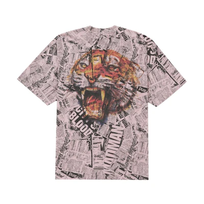 Supreme Newspaper S/S Top Pink