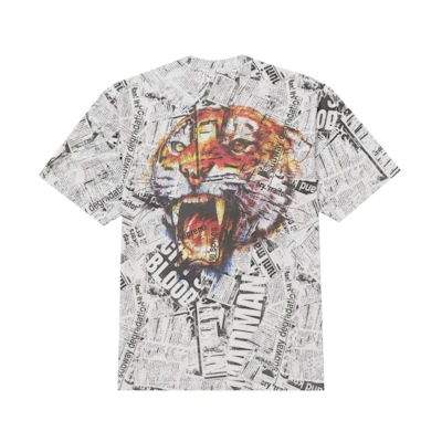 Supreme Newspaper S/S Top White