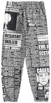 Supreme 黑色報紙印花滑板長褲 Buy Supreme 黑色報紙印花滑板長褲