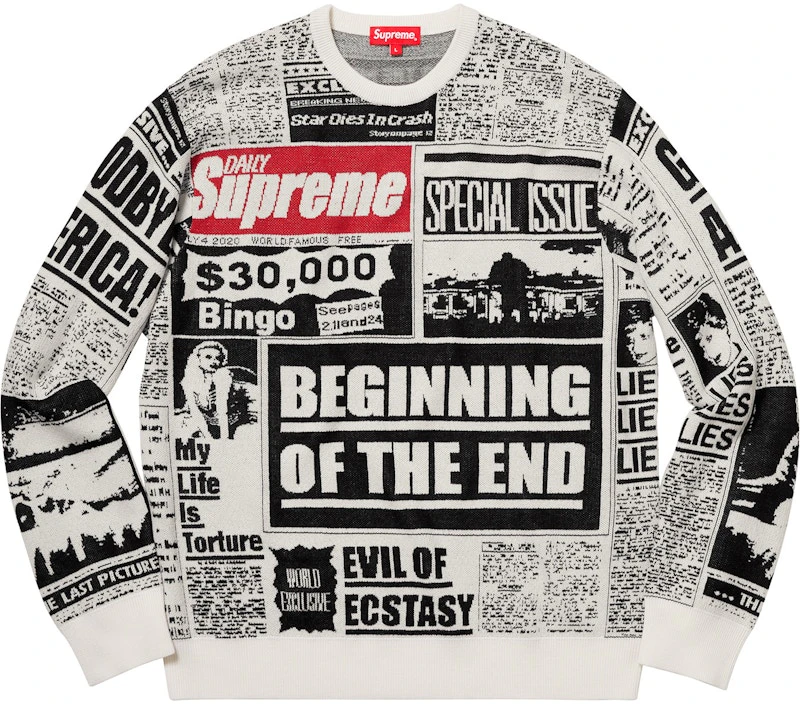supreme-newsprint-sweater-white