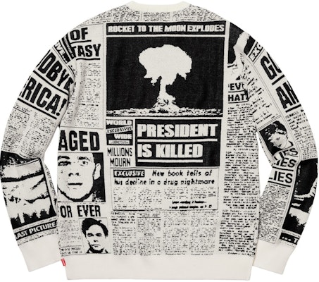 シュプリーム ニュースペーパー セーター (白)
Order シュプリーム ニュースペーパー セーター (白)