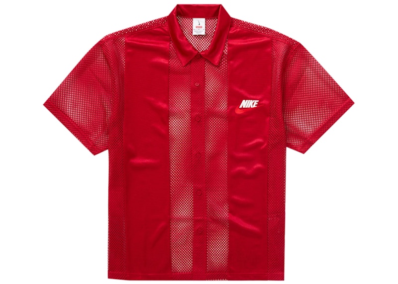 Supreme Nike Mesh S/S Shirt Red