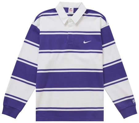 Supreme Nike Stripe Rugby Ungu. Buy Supreme Nike Stripe Rugby Ungu.