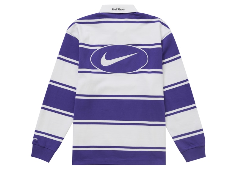 Order Supreme Nike Stripe Rugby Ungu.