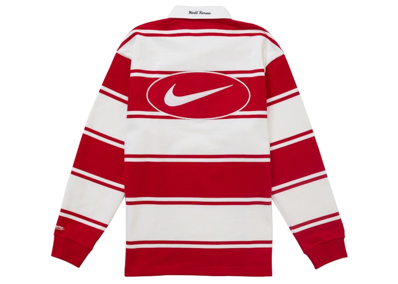 Order Supreme Nike Stripe Rugby Red