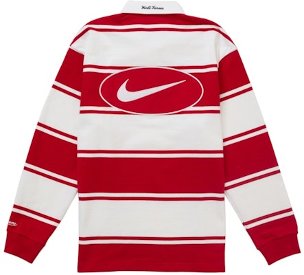 Supreme Nike Stripe Rugby Red Order Supreme Nike Stripe Rugby Red