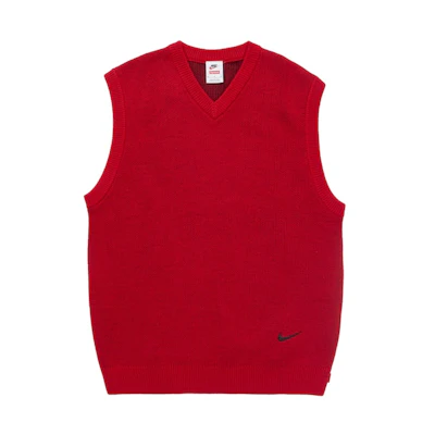 Supreme Nike Sweater Vest Red