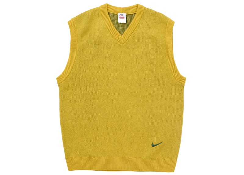 Supreme Nike Sweater Vest Yellow