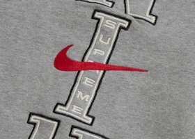 Lookbook Supreme Nike 運動長褲 淺灰色