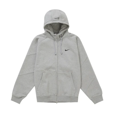 Supreme Nike Zip Up Hooded Sweatshirt Heather Grey