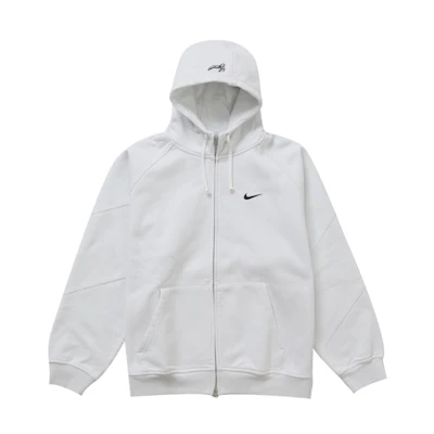 Supreme Nike Zip Up Hooded Sweatshirt White