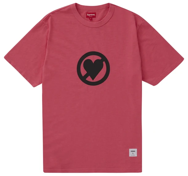 supreme-no-love-s-s-top-pink