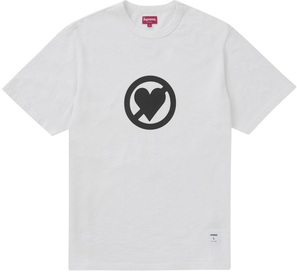 supreme-no-love-s-s-top-white