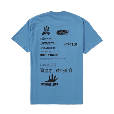 Supreme No More Shit Tee Dusty Light Royal