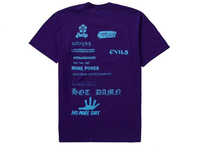 Buy Supreme Kaos No More Shit Ungu