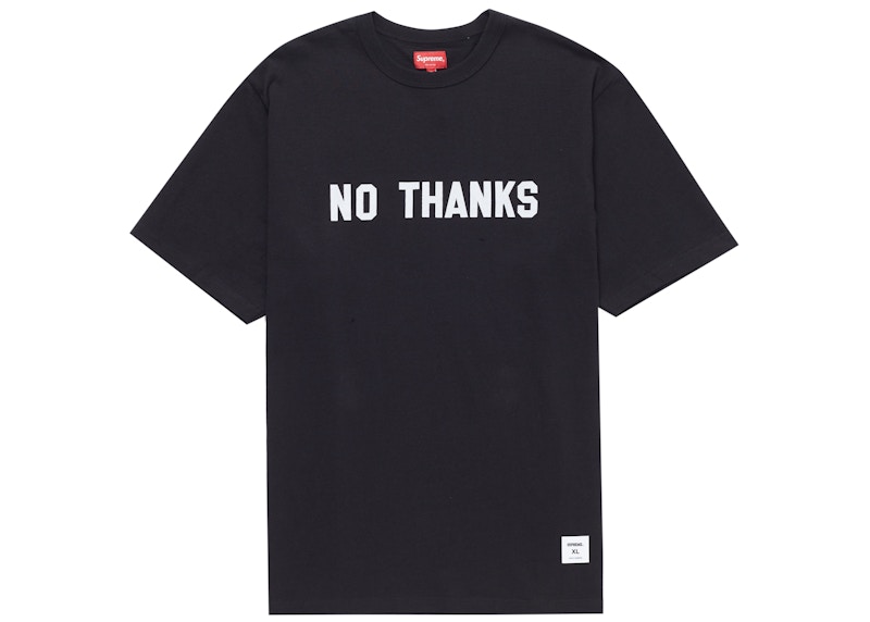 Buy Supreme No Thanks 短袖上衣 黑色