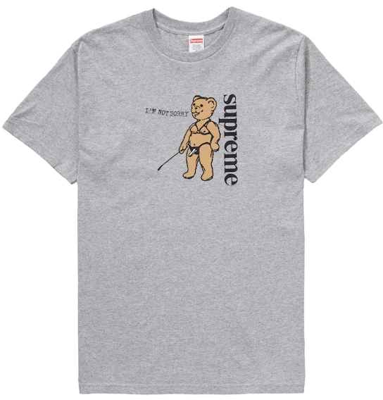 supreme-not-sorry-tee-heather-grey