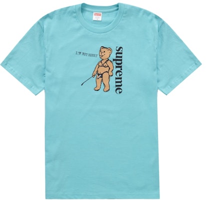 Supreme Not Sorry Tee Light Teal Buy Supreme Not Sorry Tee Light Teal