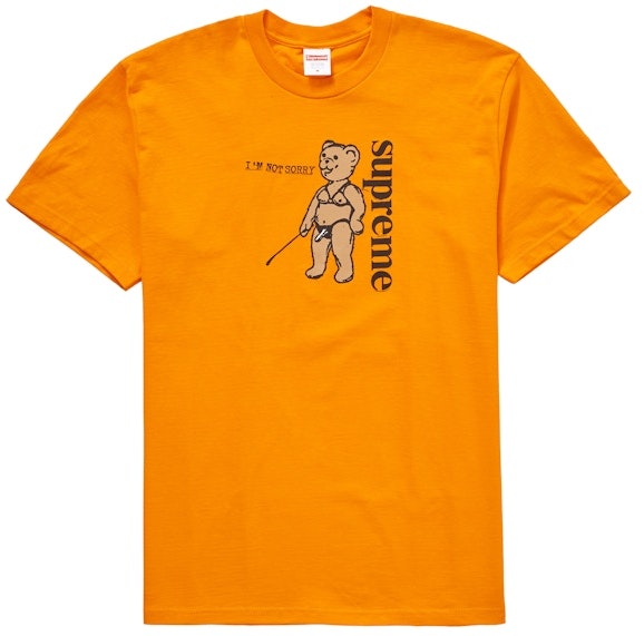 supreme-not-sorry-tee-orange