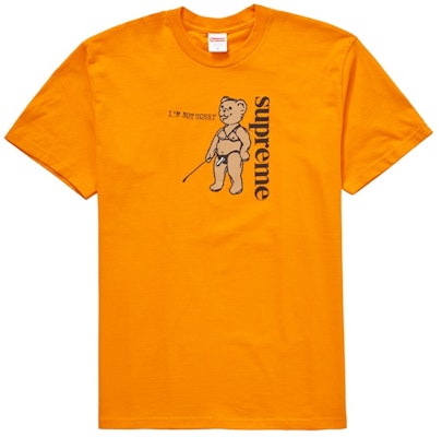 Supreme Not Sorry Tee Orange Buy Supreme Not Sorry Tee Orange