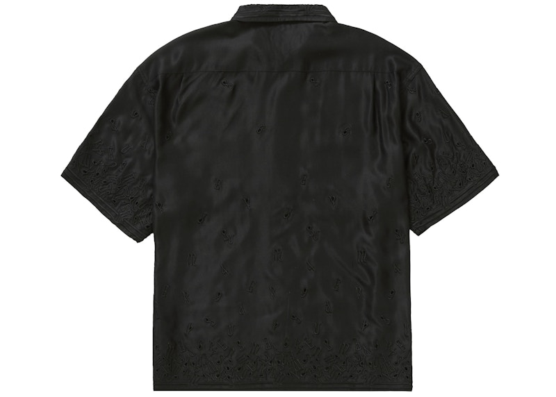 Supreme Nouveau Embroidered S/S Shirt Black 圖 3