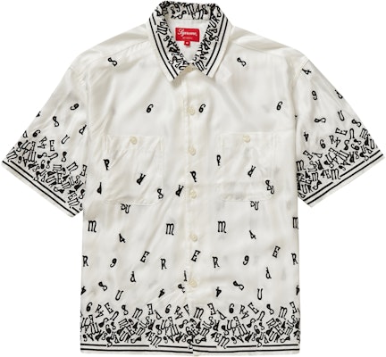 Supreme Nouveau Embroidered S/S Shirt White - Novelship