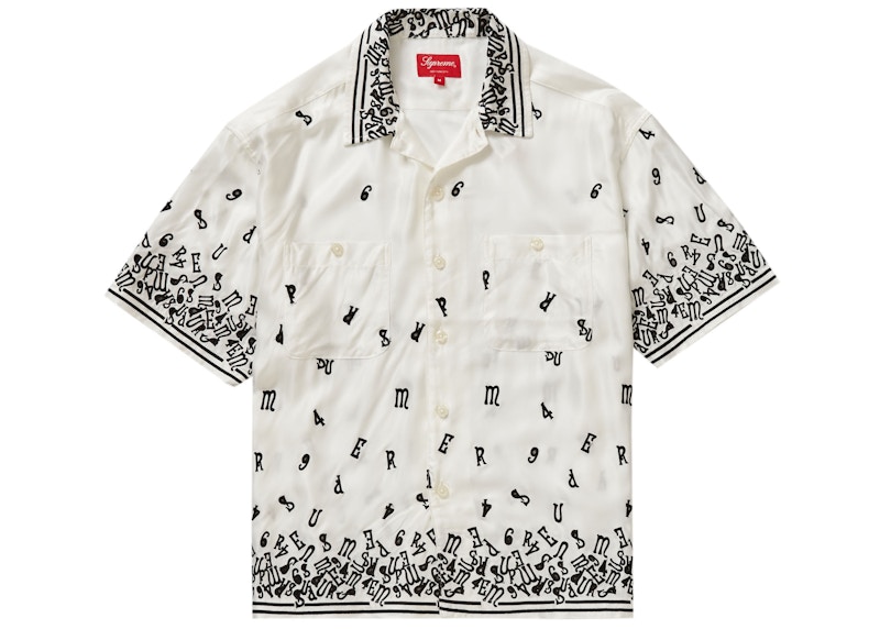 Supreme Nouveau Embroidered S/S Shirt White 圖 2