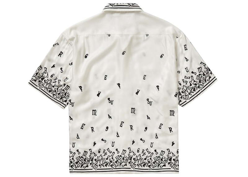 Supreme Nouveau Embroidered S/S Shirt White 圖 3