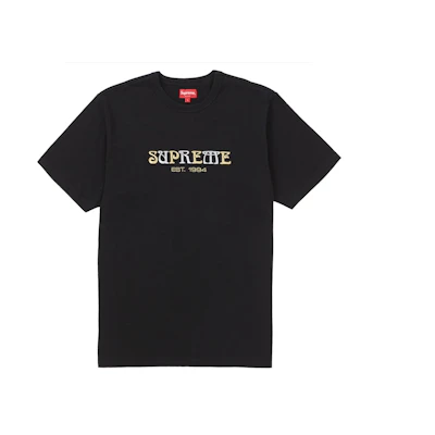 Supreme Nouveau Logo Tee Black