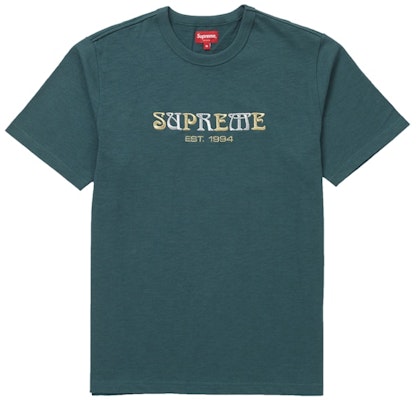 Supreme Nouveau Logo Tee Dark Teal Buy Supreme Nouveau Logo Tee Dark Teal