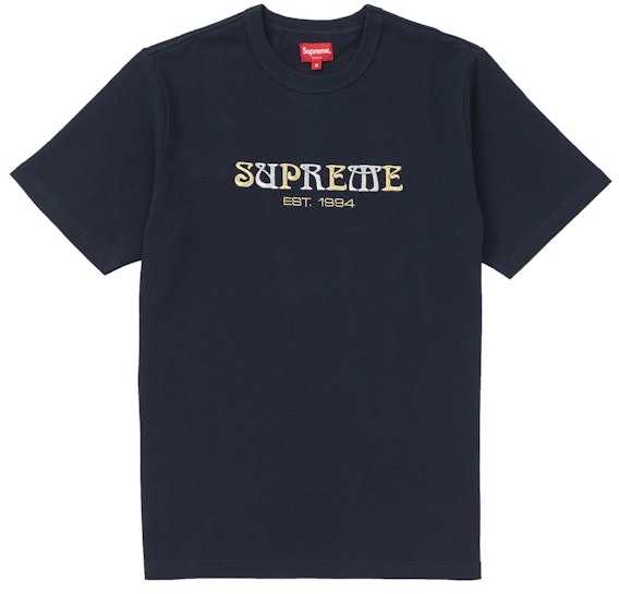 supreme-nouveau-logo-tee-navy