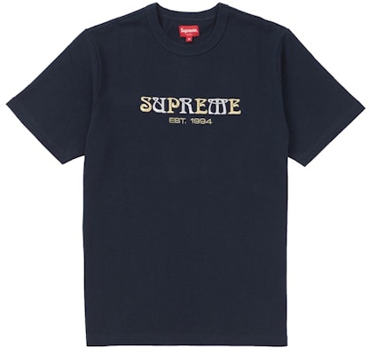 Supreme 新款标志海军蓝T恤 Buy Supreme 新款标志海军蓝T恤