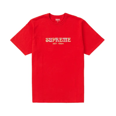 Supreme Nouveau Logo Tee Red