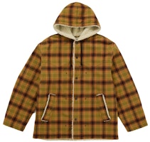 Supreme Number (N)ine Faux Shearling Hooded Coat Brown Supreme Number (N)ine Faux Shearling Hooded Coat Brown