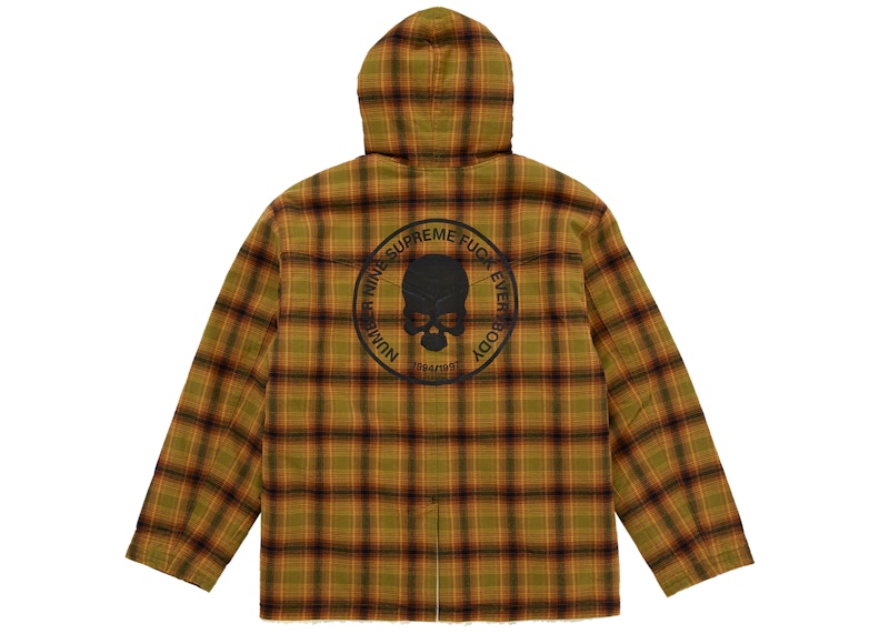 Lookbook Supreme Number (N)ine 仿羊毛連帽大衣 棕色