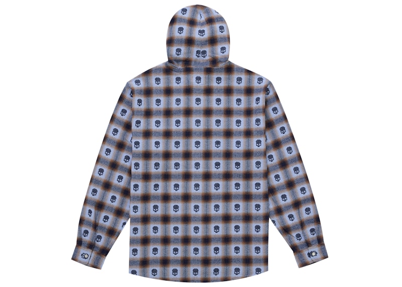 Order Supreme Number (N)ine 藍色連帽法蘭絨襯衫