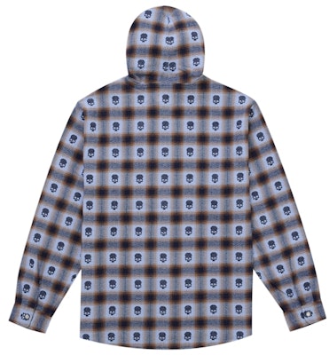 Supreme Number (N)ine 藍色連帽法蘭絨襯衫 Order Supreme Number (N)ine 藍色連帽法蘭絨襯衫