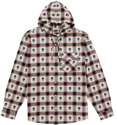Supreme Number Nine Kemeja Flanel Hoodie Putih Buy Supreme Number Nine Kemeja Flanel Hoodie Putih