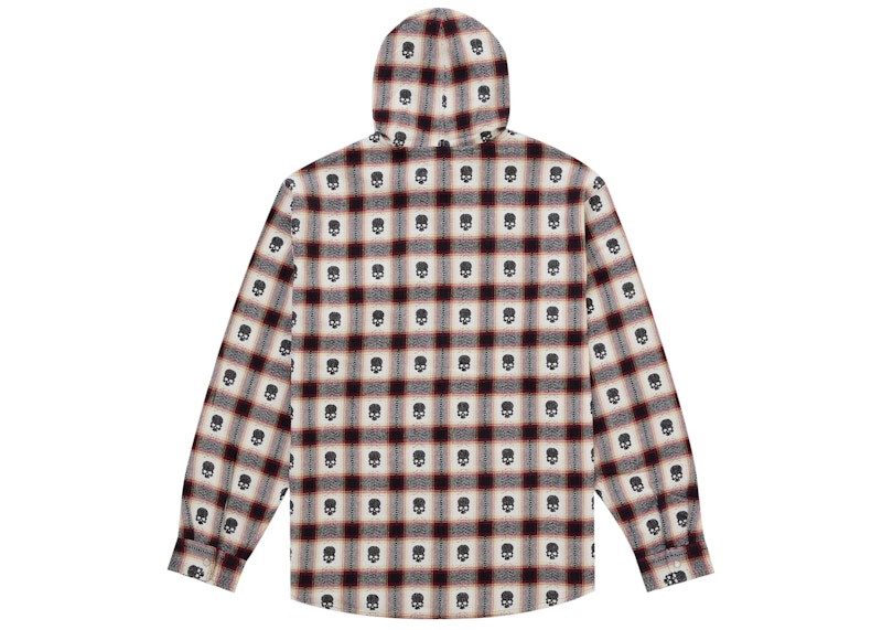 Supreme Number (N)ine Hooded Flannel Shirt White 圖 2