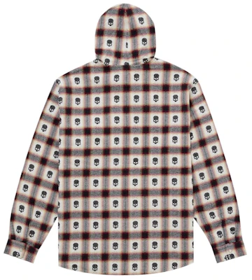 Supreme Number Nine Kemeja Flanel Hoodie Putih Order Supreme Number Nine Kemeja Flanel Hoodie Putih