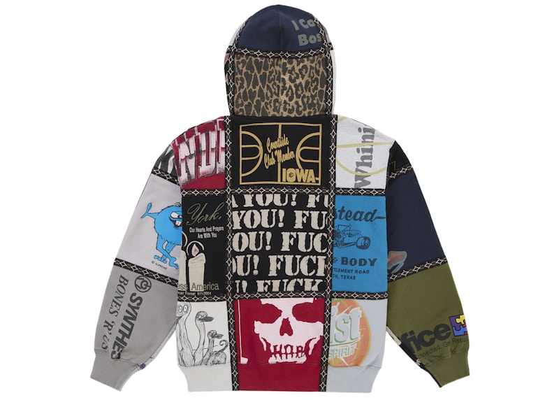 Supreme Number (N)ine Patchwork Zip Up Hooded Sweatshirt Multicolor 圖 2