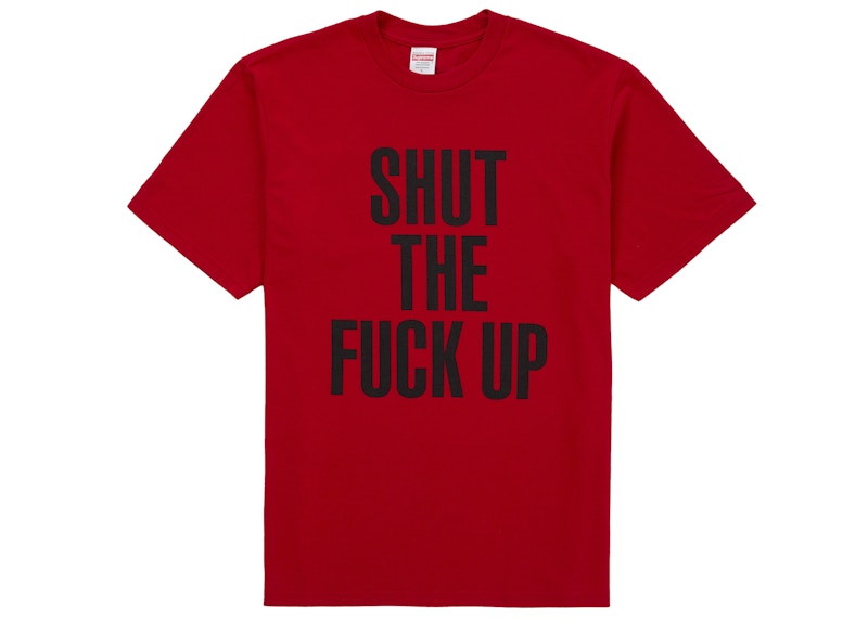 Supreme Number (N)ine Shut Up Tee Red