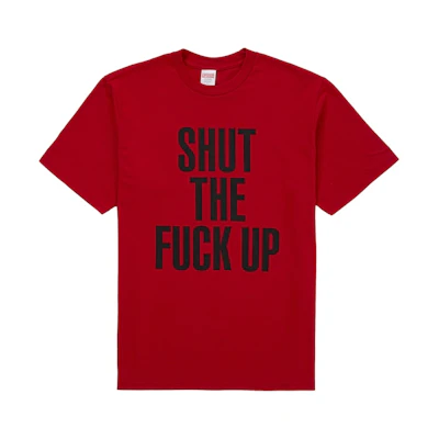 Supreme Number (N)ine Shut Up Tee Red