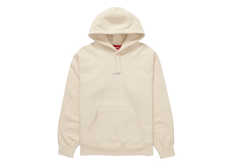Supreme Number One Hooded Sweatshirt Natural