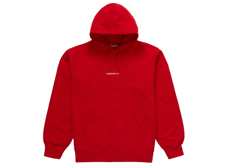 Supreme Number One Hooded Sweatshirt Red