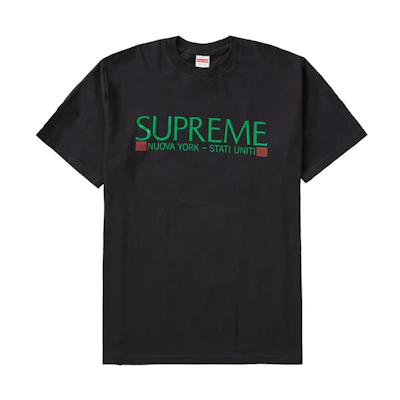 Supreme Nuova York Tee Black