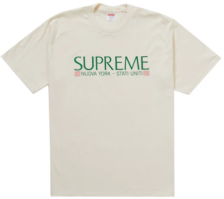 Supreme Nuova York Tee Natural Buy Supreme Nuova York Tee Natural