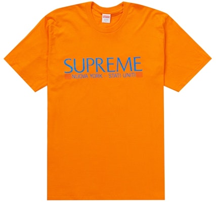 Supreme 纽约橙色T恤 Buy Supreme 纽约橙色T恤